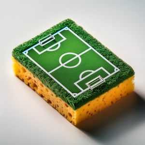Firefly Una cancha de futbol sobre una esponja de cocina 19490